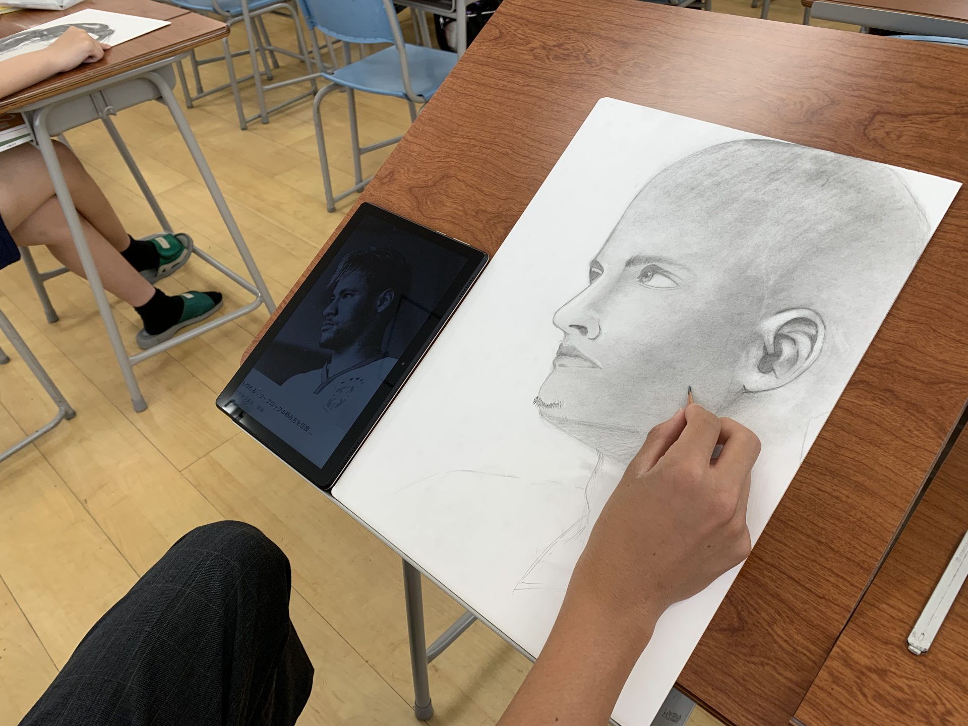 工芸デザインコース ヘアデザイン画 沼津中央高等学校